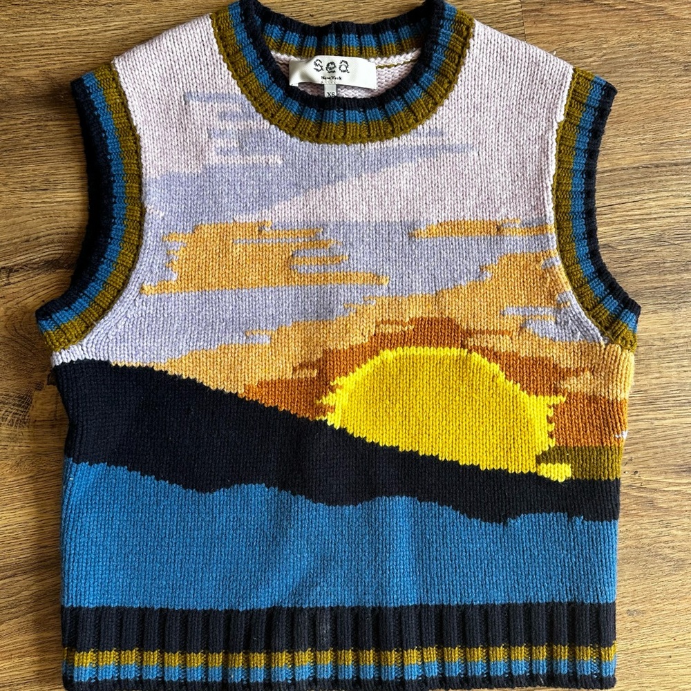 Sea New York Multicolor Sunset Sweater Vest